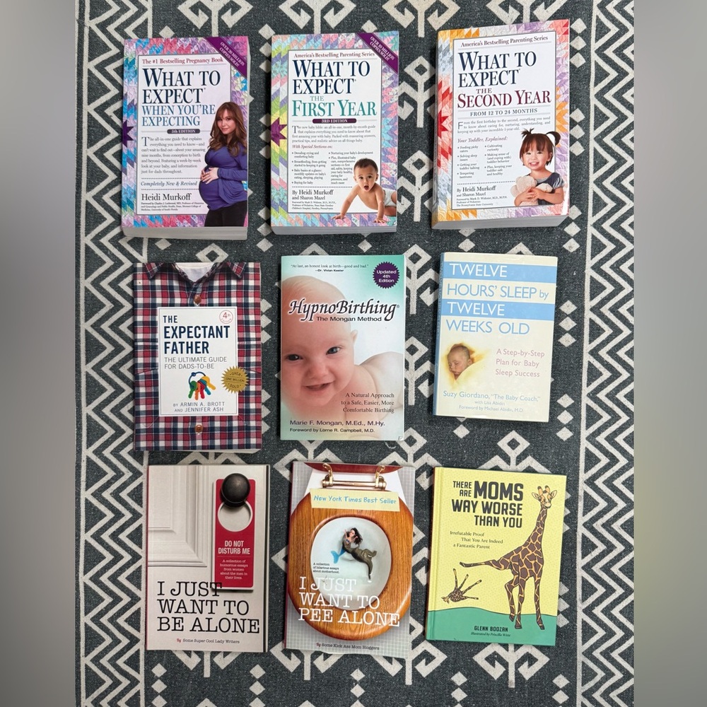 Collection of 9 Parenting and Pregnancy Books - Brand New & Gently Read